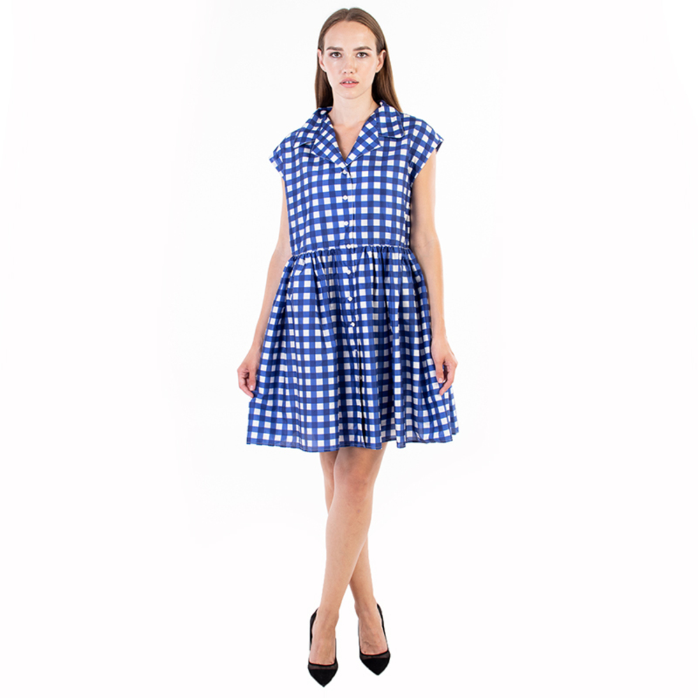 MIU MIU BLUE & WHITE SUNDRESS | WOMENS SIZE L - Picture 1 of 5